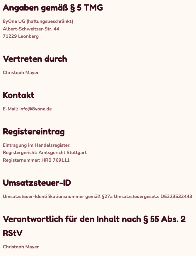 Impressum