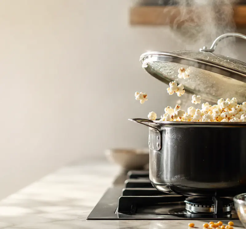 Popcorn ohne Maschine machen