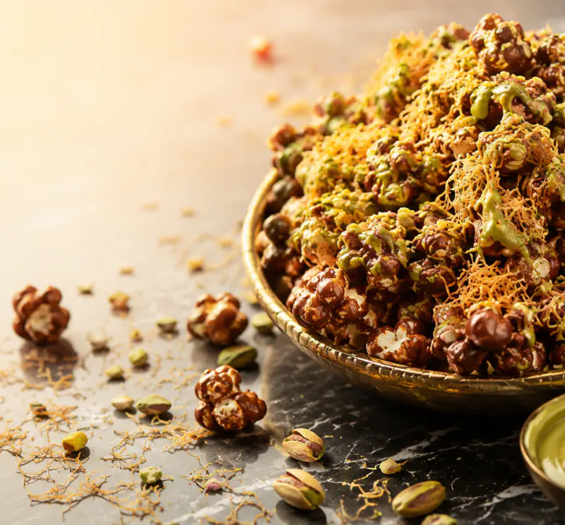 Dubai-Schokoladen-Popcorn