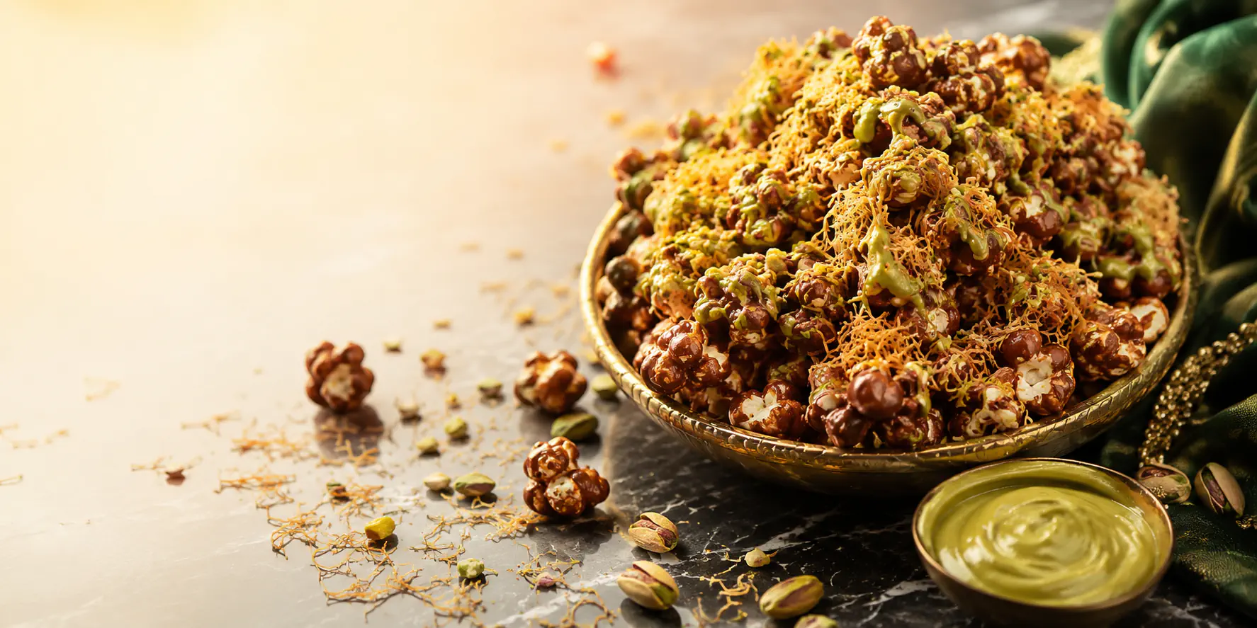 Dubai-Schokoladen-Popcorn