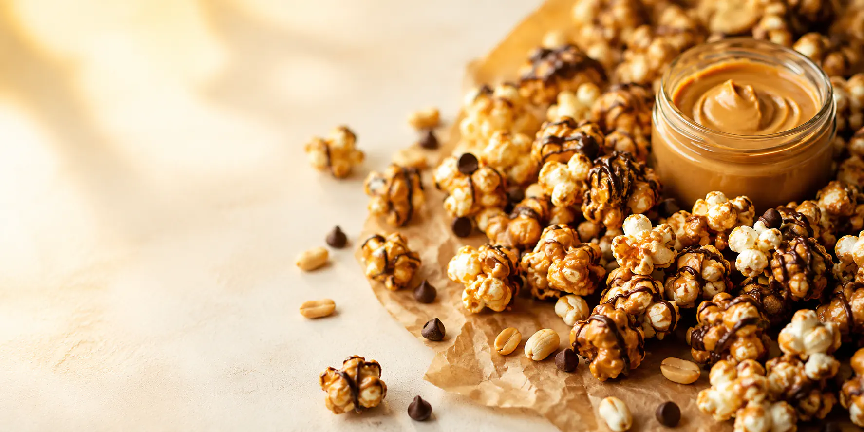 Erdnussbutter-Schoko-Popcorn
