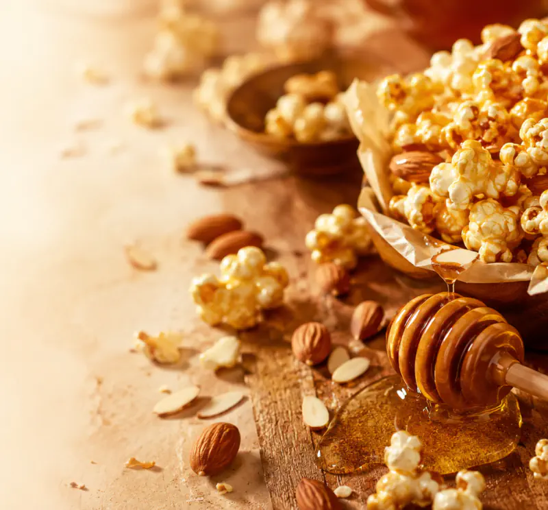 Honig-Mandel-Popcorn