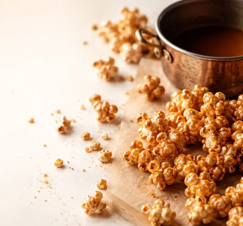Goldenes Karamell-Popcorn