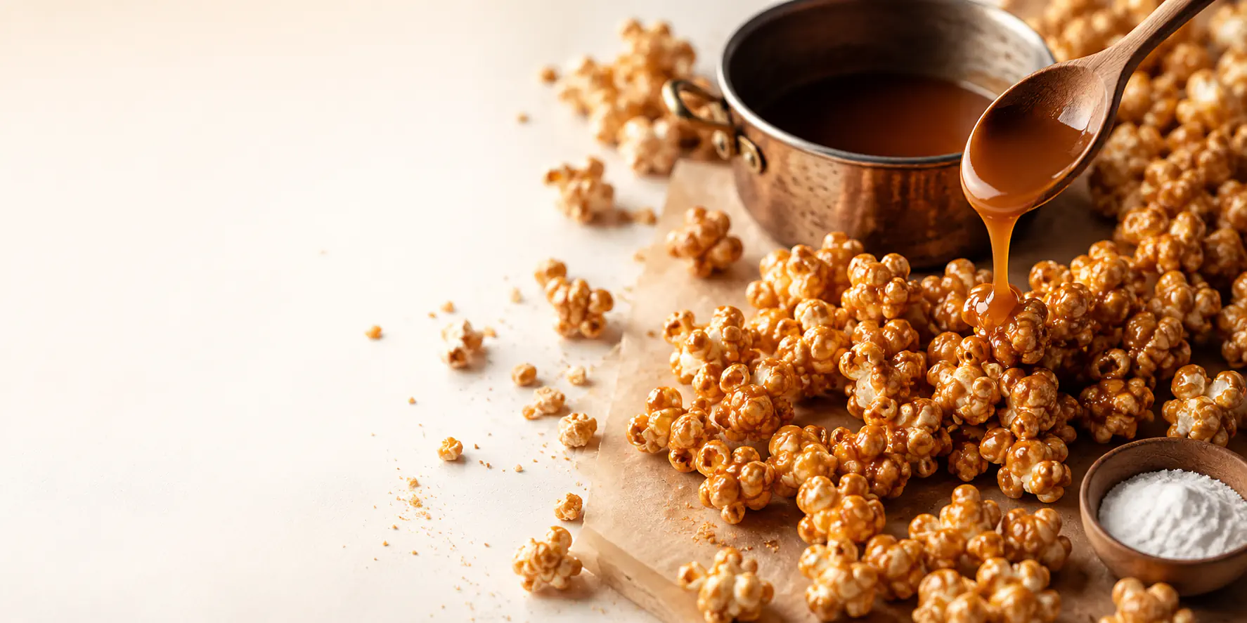 Goldenes Karamell-Popcorn