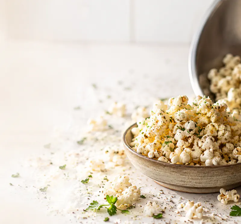 Knoblauch-Parmesan-Popcorn