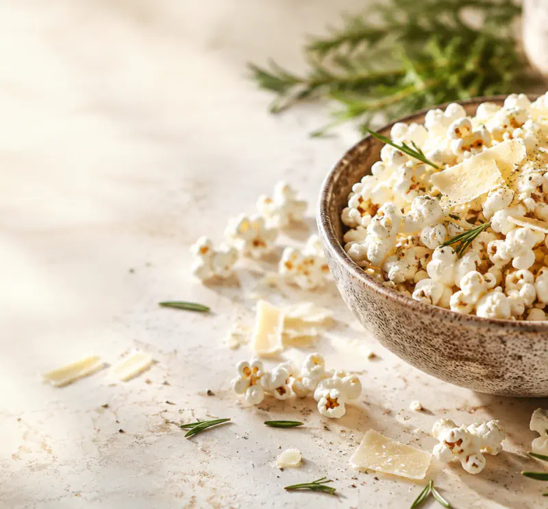 Rosmarin-Parmesan-Popcorn