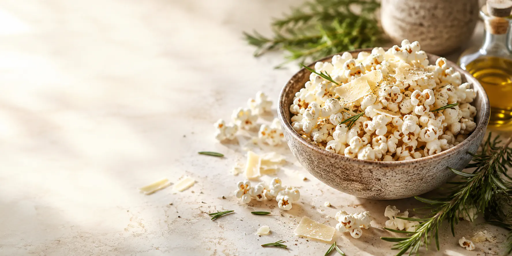 Rosmarin-Parmesan-Popcorn