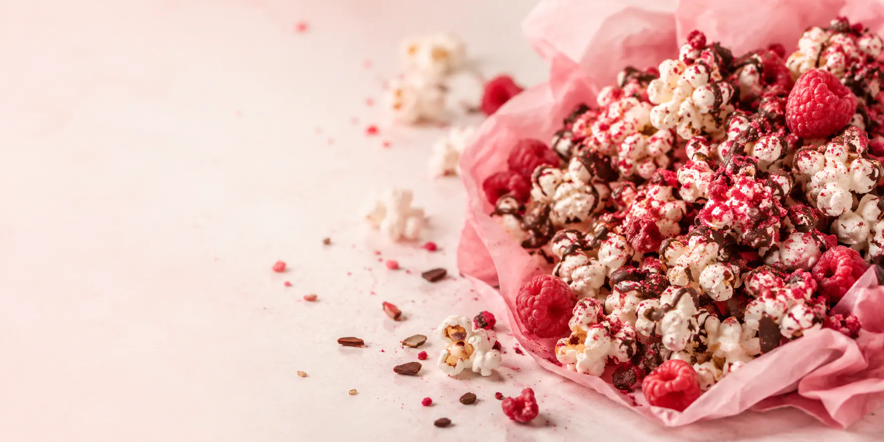 Schoko-Himbeer-Popcorn