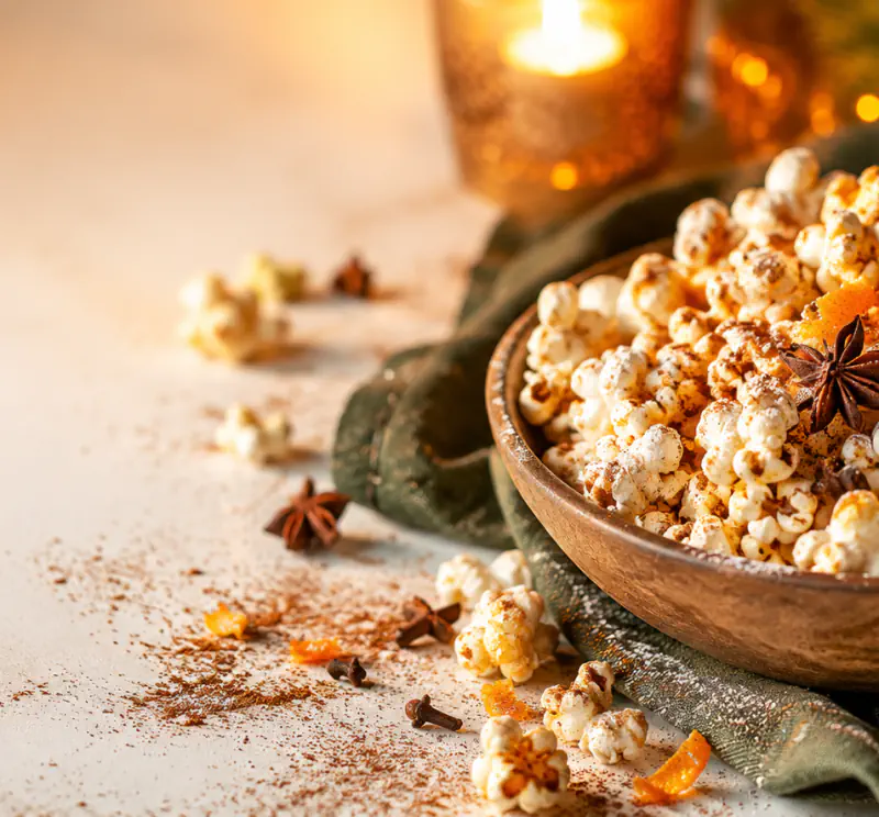 Weihnachts-Gewürz-Popcorn