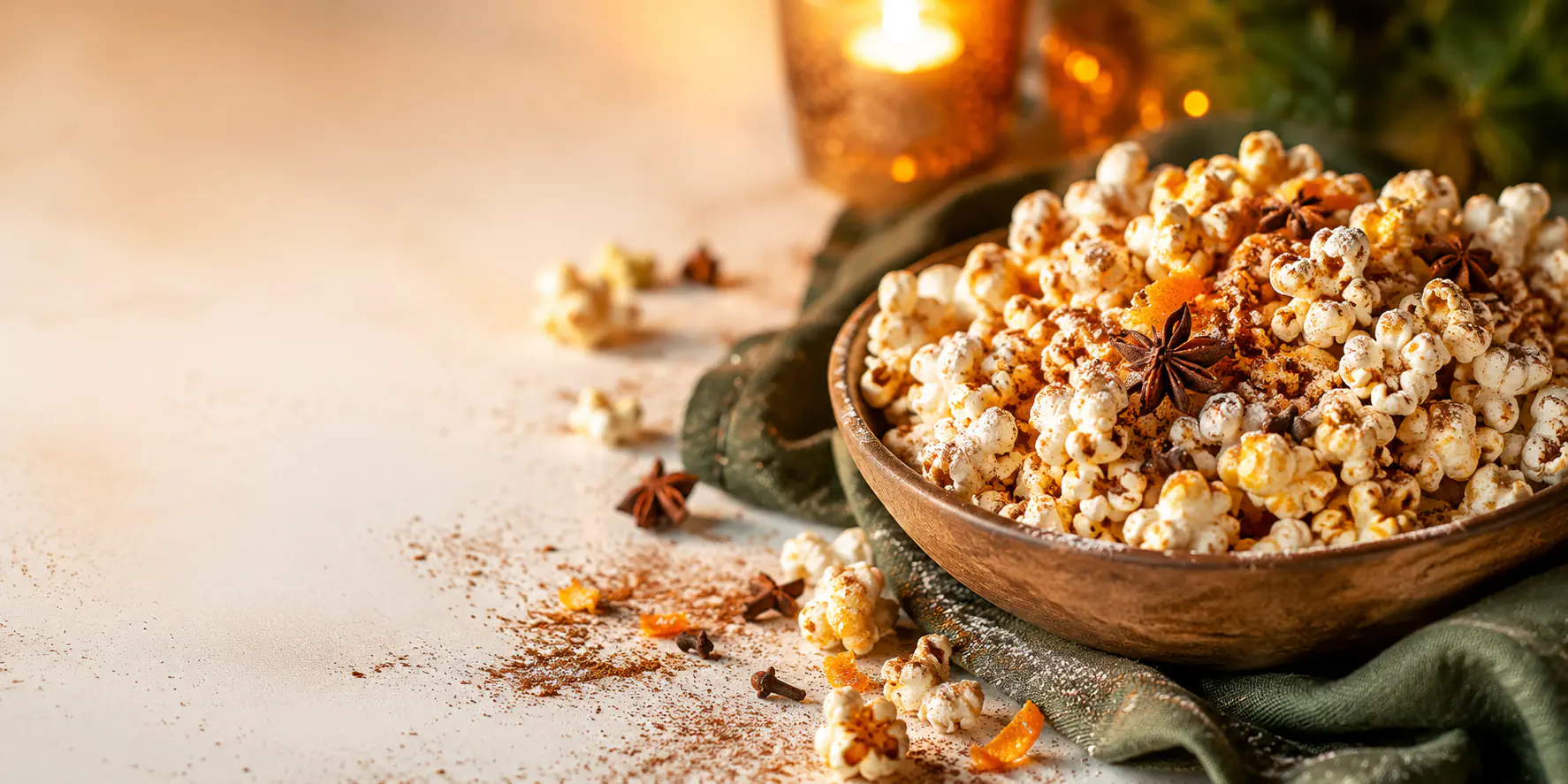 Weihnachts-Gewürz-Popcorn