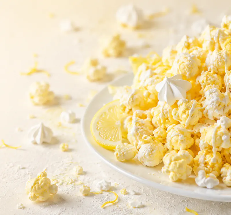 Zitronen-Baiser-Popcorn