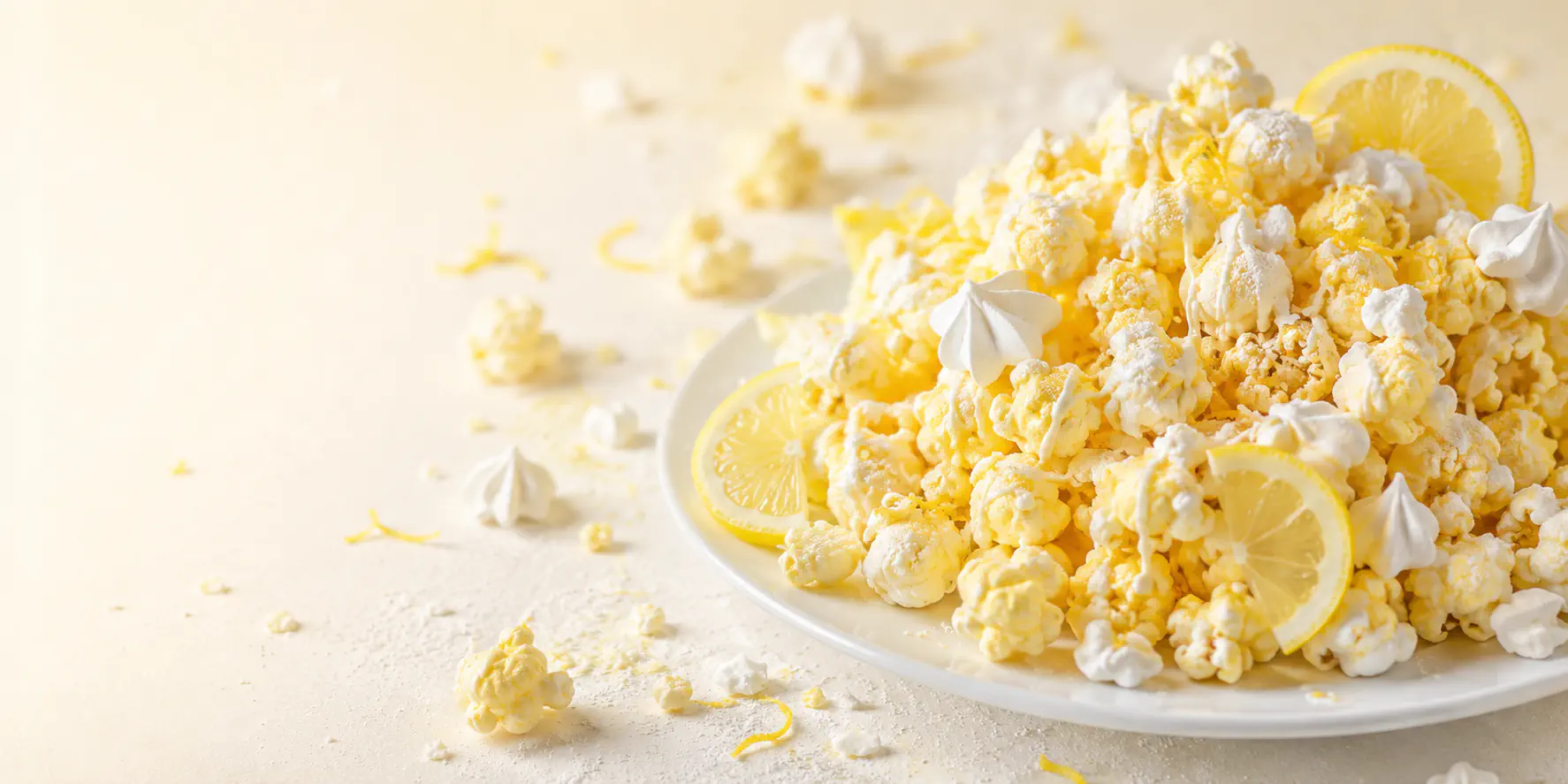 Zitronen-Baiser-Popcorn